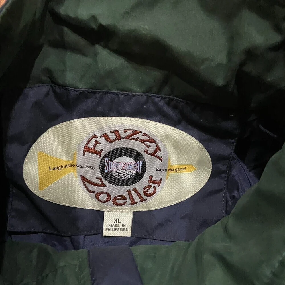 Fuzzy Zoeller Vintage Golf Windbreaker Vest Navy Blue Men's Size XL